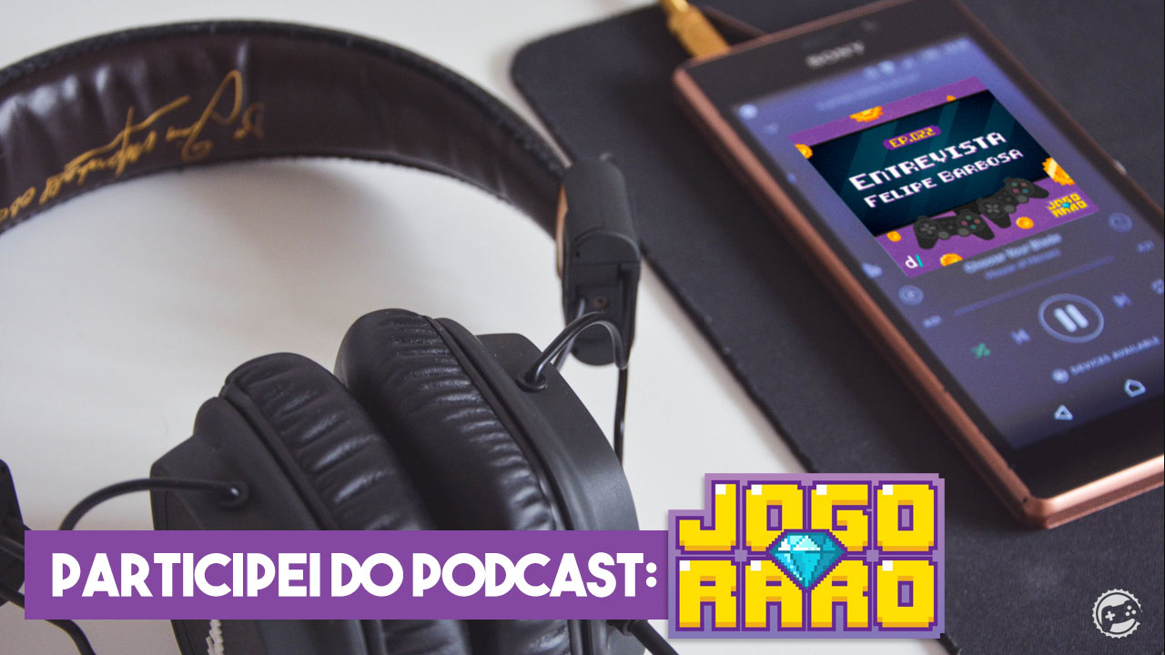Minha participação no podcast Jogo Raro! Cover
