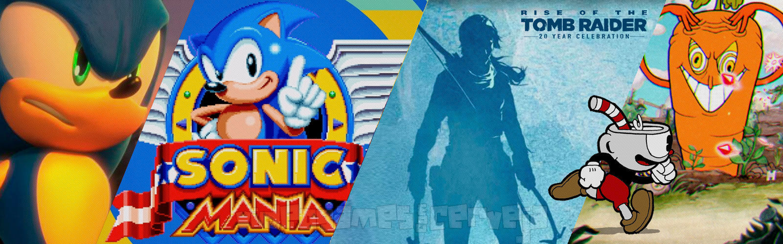 Resumo da semana - Gameplay de Cuphead; Novidades do Sonic; Rise of the Tomb Raider para PS4; Pac-Man Championship Edition 2 e mais.. Cover
